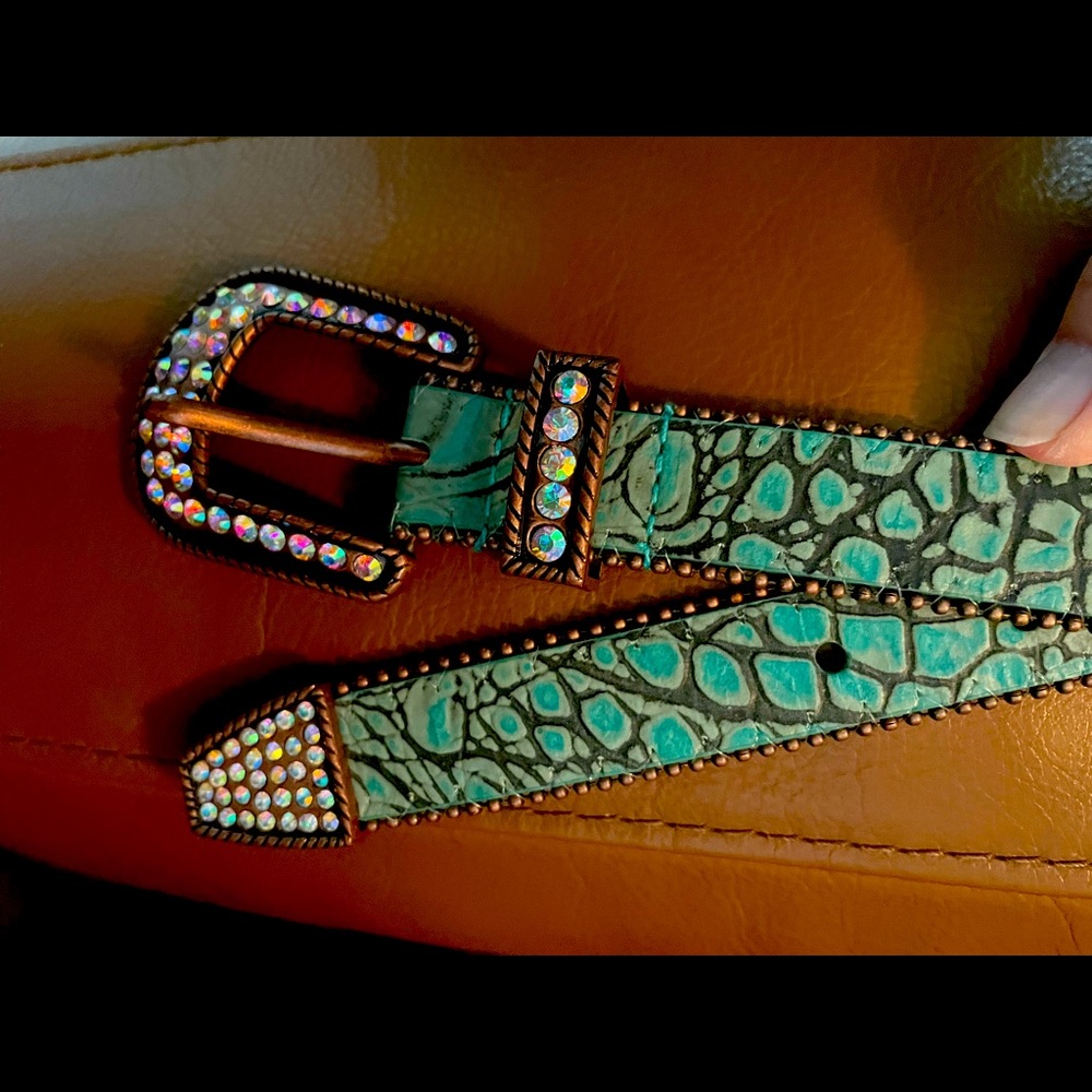 Justin Roper Turquoise Womens Belt